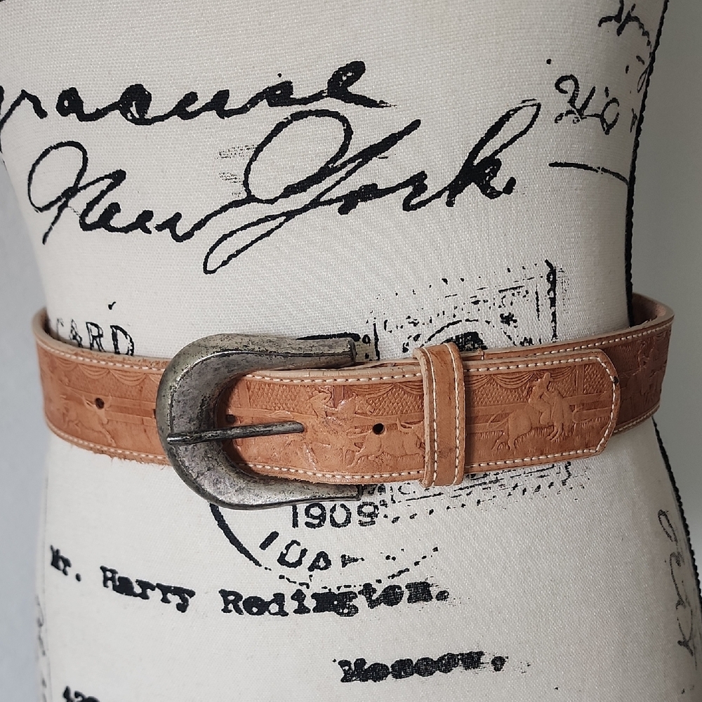Karen Kane Leather Western Belt